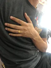 Vnox-Anillos de boda a la moda para mujeres/hombres, joyería CZ de acero inoxidable, regalo de amor, color dorado, compromiso, pareja