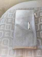 Wallet Male Clutch-Bag Card-Holder Coin-Purse Money-Pocket Lichee-Pattern Slim Genuine-Cow-Leather