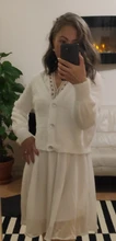 DEAT-cárdigan de punto liso con botones para mujer, Jersey holgado de manga larga con cuello en V, moda de otoño y primavera 2021, 13T281