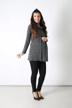 

4100-PİLELİ FUNNEL PREGNANT WOOL TUNIC