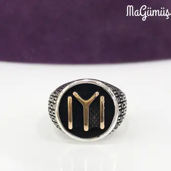 

GOOD Kayi Length Without Stone Simple Silver Men 'S Ring