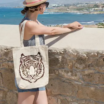 

Angemiel Bag Simple Cream Vectör Tiger Cloth Bag