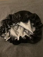 Reversible Satin Hat Bonnet Hair-Caps Head-Cover Hair-Styling-Accessories Curly Adjust