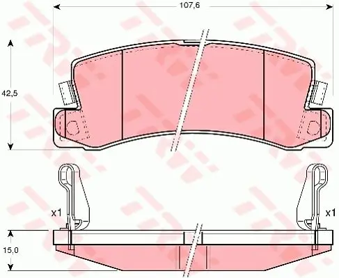 Колодки тормозные TOYOTA AVENSIS/CAMRY/CARINA/CELICA/COROLLA 86