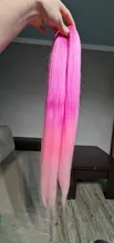 Miss Rola-extensiones de cabello sintético para mujer extensiones de cabello sintético liso de 24 pulgadas, con trenzas Jumbo preestiradas de color rubio y rosa, venta al por mayor, pelo Kanekalon