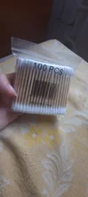 100 unids/bolsa de doble cabeza desechable de algodón de maquillaje hisopo de algodón suave brotes médicos palos de madera nariz y orejas Herramientas de limpieza Cotonete