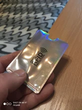 Anti Rfid de aluminio de 6x9,3 cm con bloqueo para lector de tarjetas bancarias, funda protectora de Metal para tarjetas de crédito