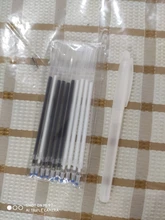 Rotulador textil de alta temperatura para costura, juego de bolígrafo borrable recargable por calor, mango lavable, 11/12 Uds.