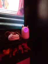 Humidificador ultrasónico con USB para el hogar, difusor de aceites aromáticos, lámpara LED de Color romántico, 300ml