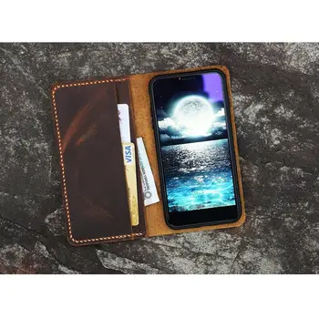

Real leather iPhone 11 Pro Max Wallet Case