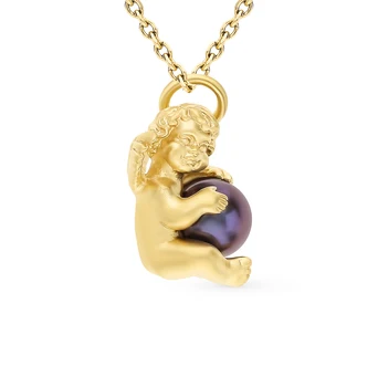 

Silver Pendant with pearls sunlight sample 925 test