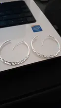 Hoop-Earrings Jewelry Circle Wedding-Engagement 925-Sterling-Silver Party DOTEFFIL Women