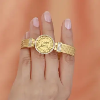 

Personalized Name Customized Romantic SILVER Jewelry Birthday Gifts Custom Bracelets