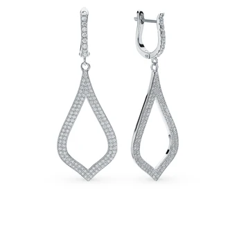 

Silver earrings with cubic zirconia sunlight sample 925