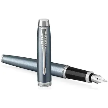 

Fountain pen medium nib ink refill blue gray color AzzurroParker26.77