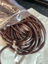 1,0/1,5/2/2.5/3/4/5mm 4 colores cuero de vaca genuino redondo Tanga cordón DIY pulsera cuerda para hacer joyas