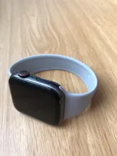 Correa de silicona para Apple Watch, correa elástica de 44mm, 40mm, 38mm, 42mm, Serie 6, 5, 4, 3, SE, 42