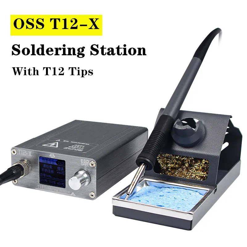 OSS T12-X PLUS Station de soudage Fer à souder électronique avec embouts  T12 pour la réparation de PCB Outils de réparation de soudage de carte  téléphonique - AliExpress