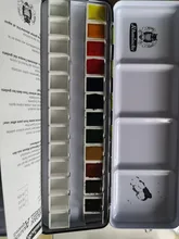 Mini caja vacía de 6/12/24/36/48 Uds. Para acuarelas, para artistas, estudiantes y principiantes