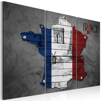 

Picture-symbols of France: Triptych-60x40 cm