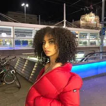 Peluca rizada mongol 3B 3C para mujeres negras cabello humano Afro rizado, pieza en U, corte de Bob corto, Belleza