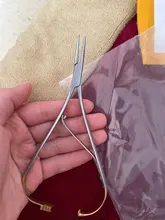 Dental ortodoncia soporte de agujas Mathieu estándar de 14cm Extra bien pico pinzas alicate quirúrgico Instrumentos dentales laboratorio Equi