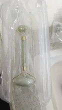 Rodillo para masaje Facial Jade piedra adelgazamiento Facial levanta las manos la piel del cuerpo de relajación doble cabezas de belleza piel sana, herramientas para el cuidado de