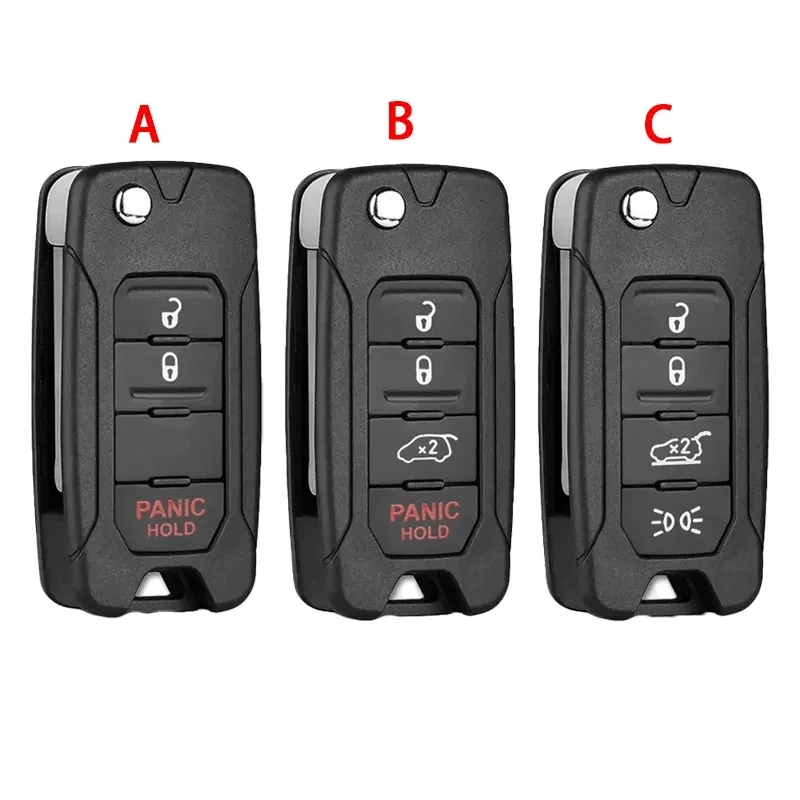 CS086004 2 1 Buttons For Jeep Renegade 2015 6 7 8 Flip Remote Car Key cs086004-2-1-buttons-for-jeep-renegade-2015-6-7-8-flip-remote-car-key