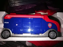 Coche de juguete de plástico de la Patrulla canina para niños, juguete de la Patrulla canina, autobús de rescate, modelo de figura de acción, regalo de cumpleaños