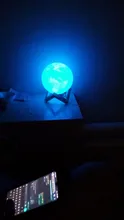 Desk-Lamp Night-Light Bedside Table 3d-Print Timeable Dropship Moon LED