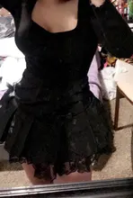 Sweetown-faldas plisadas de estética gótica negra, minifalda de cintura baja con acabado de encaje para mujeres, estilo Punk oscuro Academia Y2K