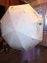 OLYCAT-Paraguas plegable automático para mujer, sombrilla resistente a la lluvia, resistente al agua, Anti UV, 8K, para niñas