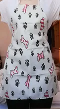 Kitchen Apron Bulldog Dog-Printed Dachshund Cooking Bib Cleaning-Tool Cotton Pug 
