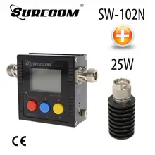 SURECOM SW-102N VU v.s.w. R. Измеритель мощности с частотным счетчиком+ 25 Вт фиктивная нагрузка