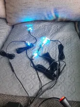 Tira de luz flexible para decoración ambiental de coche, luz para ambientación interior de coche de 2m/4m/6m, app. para control de sonido y RGB, diferentes colores