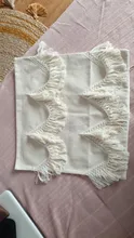 Cushion-Cover Pillow-Case Decorative Sofa Circle Tassels Macrame Boho-Style Plush Cute
