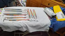 Solo de cepillo de Nylon-dedo del pie puntiagudo la línea de gancho pincel Gouache acuarela aceite pintura propileno pluma de dibujo arte suministros