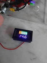 Indicador de nivel de carga de batería de coche, medidor de capacidad de batería de litio de 12V, 24V, 36V, 48V, 60V, 72V, pantalla LED, voltímetro