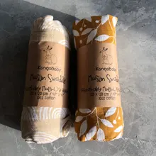 Kangobaby-Manta para bebé recién nacido, paquete de 2 unidades, edredón para bebé, toalla de baño para bebé, mantas para bebé con múltiples diseños, envoltura para bebé con varias funciones