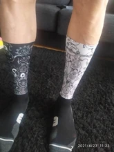 Calcetines antideslizantes para ciclismo profesional, medias suaves y transpirables para ciclistas, adecuados para ciclismo de montaña y de carreras para hombre y mujer