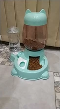 Automatic Feeder Bowl Food-Feeding-Container-Supplies 528ml-Bottle Drinking-Water Kitten
