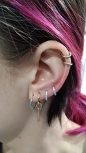 ROXI-pendientes de aro pequeño de Plata de Ley 925 para mujer, aretes simples de círculo redondo de cristal de circón, joyería con rayos geométricos 2020