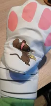 Guantes para horno y microondas, manopla aislante de algodón puro para hornear, para horno microondas