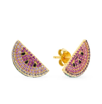 

Silver earrings with cubic zirconia sunlight sample 925