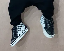 Zapatos clásicos a cuadros para bebé recién nacido, calzado de suela suave de algodón, informales, deportivos, para cuna