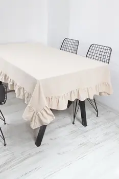 

Natural Tablecloth Vintage 140x180 Cm