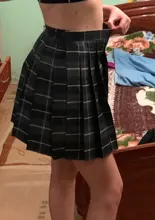 Minifaldas Harajuku de estilo coreano para mujer, faldas Kawaii a la moda, de cintura alta, falda escocesa plisada