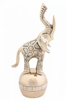 

Figurine "elephant on the ball" with mother of pearl