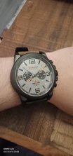 CURREN – reloj de pulsera deportivo para hombre, a prueba de agua, de cuarzo, militar, de cuero genuino, masculino