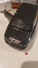 Rolls Royce-Coche en miniatura de aleación, coche en miniatura de aleación, simulación de SUV, modelo de coches de Metal, luz de sonido, escala trasera, Miniatur, HC0004, 1:24